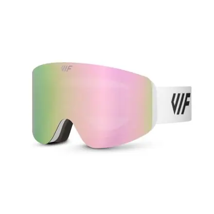 Lyžařské a snowboardové brýle VIF SKI & SNB bílé x růžové Jen Po Omezenou Doba