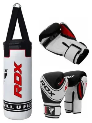 Novinka Boxovací pytel RDX 4W dětský s rukavicemi bílý
