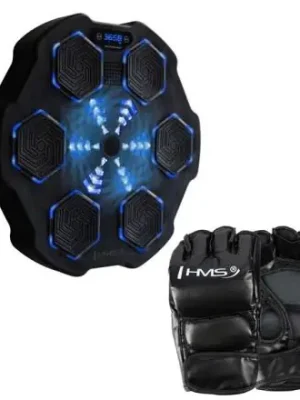 Nízká Cena Elektronický boxerský terč HMS TB02 s LED, Bluetooth a rukavicemi