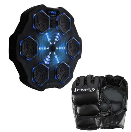 Nízká Cena Elektronický boxerský terč HMS TB02 s LED, Bluetooth a rukavicemi
