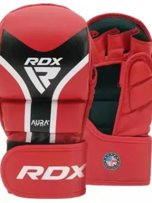Grapplingové rukavice RDX AURA shooter T-17 red/black Tovární Cena