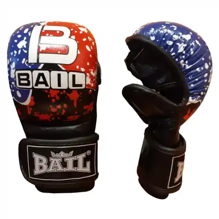 MMA rukavice Grappling Tricolor - kůže BAIL Cenová Bomba