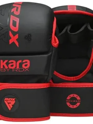 Grapplingové rukavice RDX Kara Shooter F6 červené Cenová Bomba