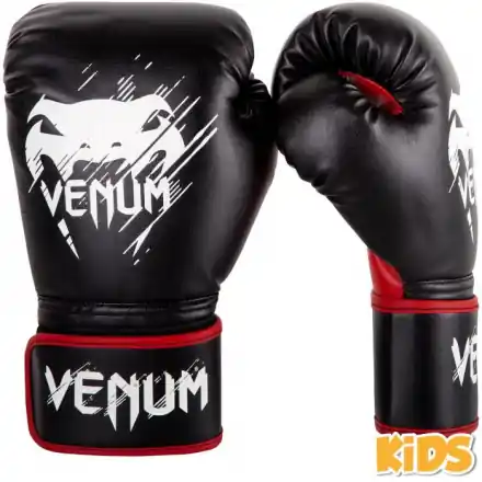 Boxerské rukavice - dětské VENUM Contender Kids černé/červené Sezónní Sleva