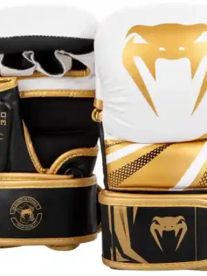 Must-Have MMA sparring rukavice VENUM Challenger 3.0 bílé/černo-zlaté