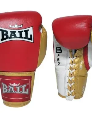 Aktuální Boxerské rukavice BAIL Profi 04 šněrovací červeno/zlatá