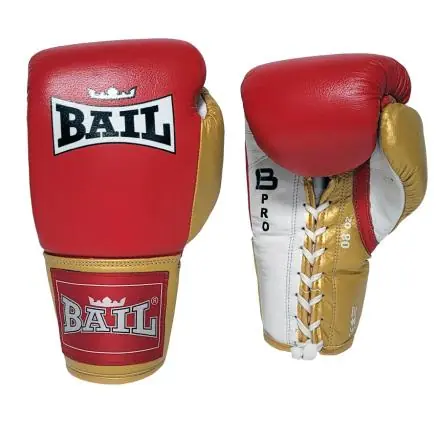 Aktuální Boxerské rukavice BAIL Profi 04 šněrovací červeno/zlatá