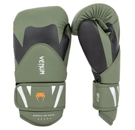 Boxerské rukavice VENUM Challenger 4.0 khaki/černá Jen Po Omezenou Doba