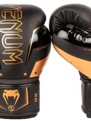 Boxerské rukavice VENUM Elite Evo Black/Bronz Pouze Dnes