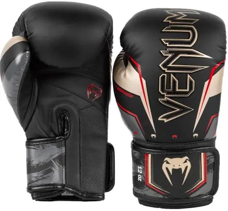 Pouze Dnes Boxerské rukavice VENUM Elite Evo Black/Gold/Red