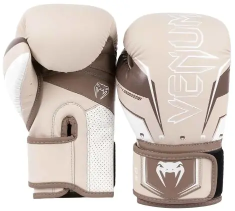 Boxerské rukavice VENUM Elite Evo 2.0 béžové Doprava Zdarma