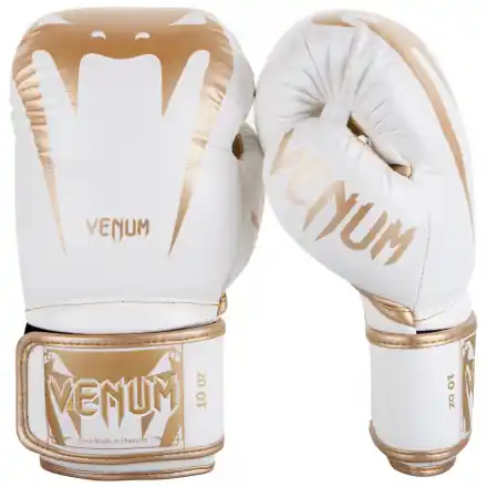 Boxerské rukavice VENUM Giant 3.0 - kůže Nappa bílo/zlaté Sezónní Sleva