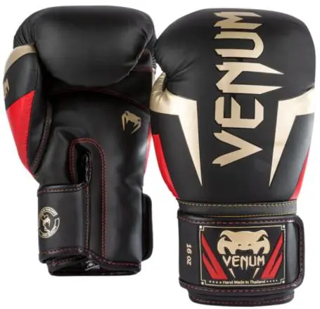 Nejprodávanější Boxerské rukavice VENUM Elite black/gold/red