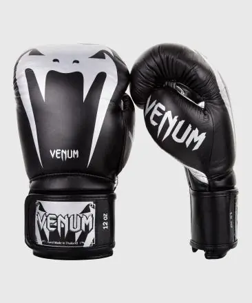 Boxerské rukavice VENUM Giant 3.0 - kůže Nappa černo/stříbrné Vysoce Kvalitní