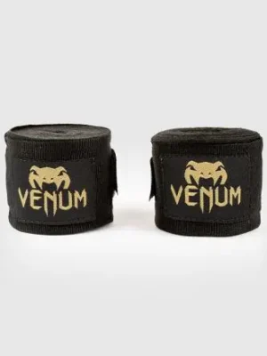 Boxerské bandáže VENUM Kontact 2,5 m Black/Gold Akční Nabídka