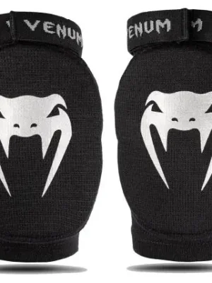 Bandáže na loket VENUM Kontact Elbow Guard černé/stříbrné Super Cena