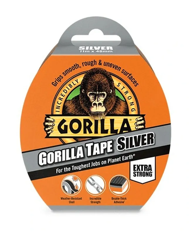 Lepící páska Gorilla Tape Extra strong 48 mm x 11 m silver Ověřený