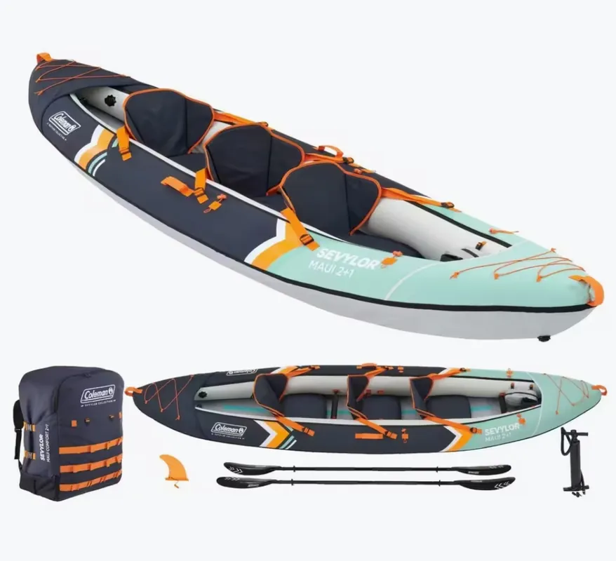 Oblíbený Nafukovací kajak Sevylor Maui 2+1 Kit pro 2 dospělé a dítě