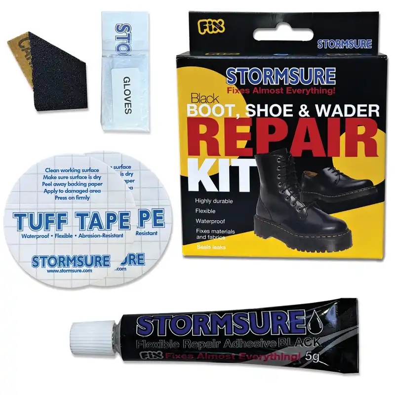 Opravná sada Stormsure Boot, Shoe Repair Kit Black na opravu bot včetně holínek Časově Omezené
