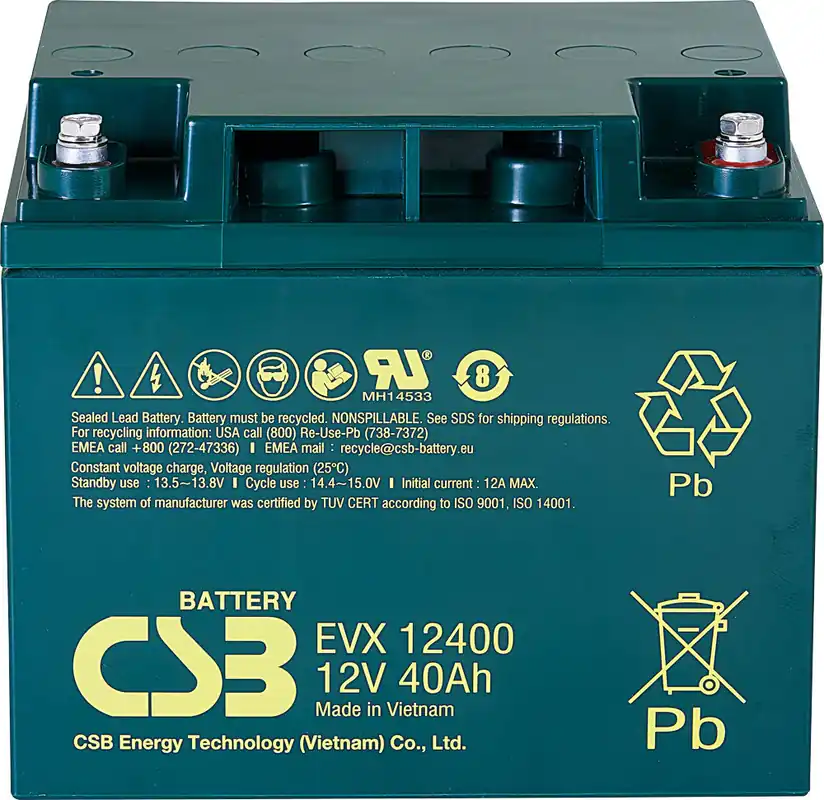 Přímo Od Výrobce akumulátor CSB EVX12400I (12 V/40 Ah)