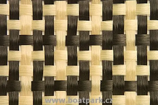 Ověřený Aramid uhlíková tkanina 164 g/m2 plátno