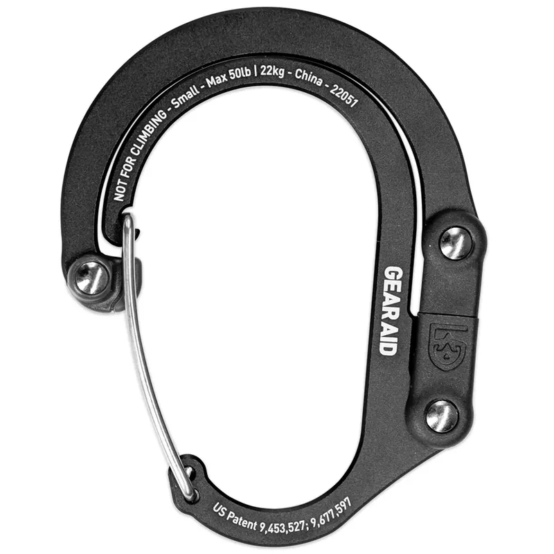 Horká Nabídka Karabina s háčkem Gear Aid Heroclip Small black