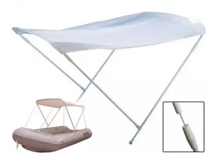 Autentický Stříška Bimini 110x180x110 bílá pro nafukovací čluny