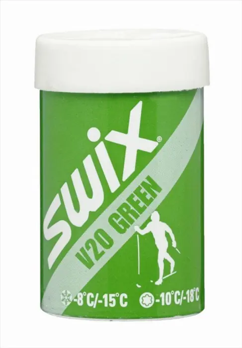 Dokud Zásoby Vydrží Vosk Swix V20 ZELENÝ Hardwax 45g stoupací