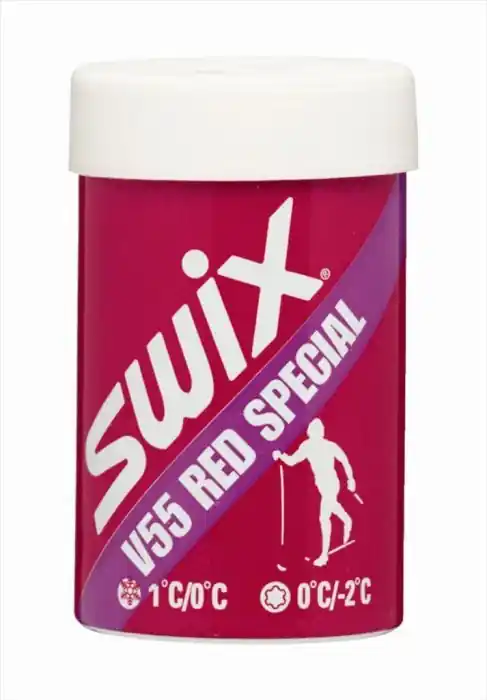 Vosk Swix V55 ČERVENÝ SPECIAL Hardwax 45g stoupací Nejprodávanější