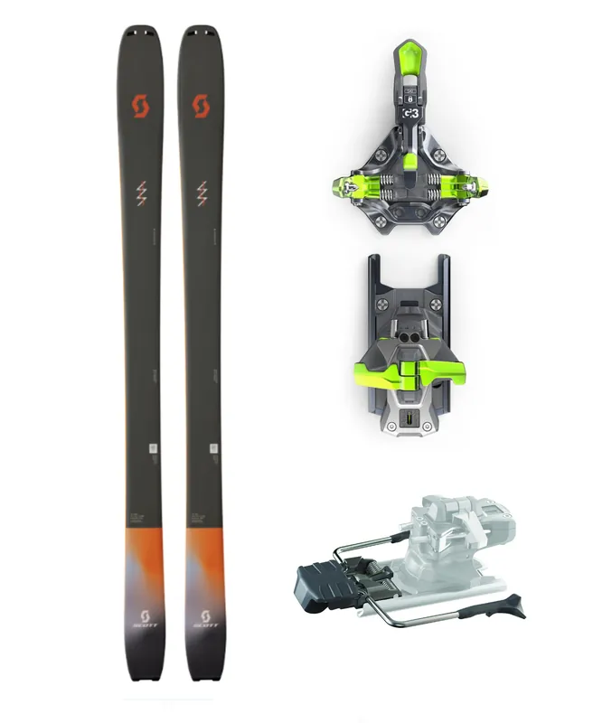 Skialpinistický set lyží Scott Explorair 95 + vázání G3 ZED 12 s brzdou Expresní Doručení