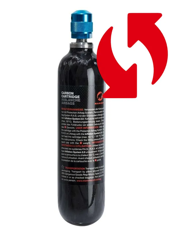 Mammut - výměna, naplnění cartridge lavinového batohu Novinka