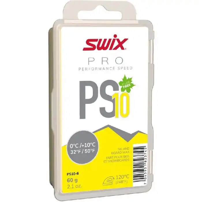 Dokud Zásoby Vydrží Swix PS10-6 Pure Speed žlutý 0/+10°C,60g