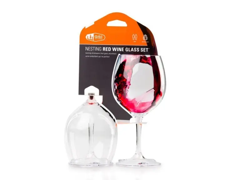 Sada skleniček GSI Nesting Red Wine Glass Set Expresní Doručení