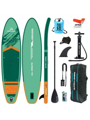 RIDEWAWE AEROFLOW AllRound Paddleboard 10'6" GREEN Ověřený