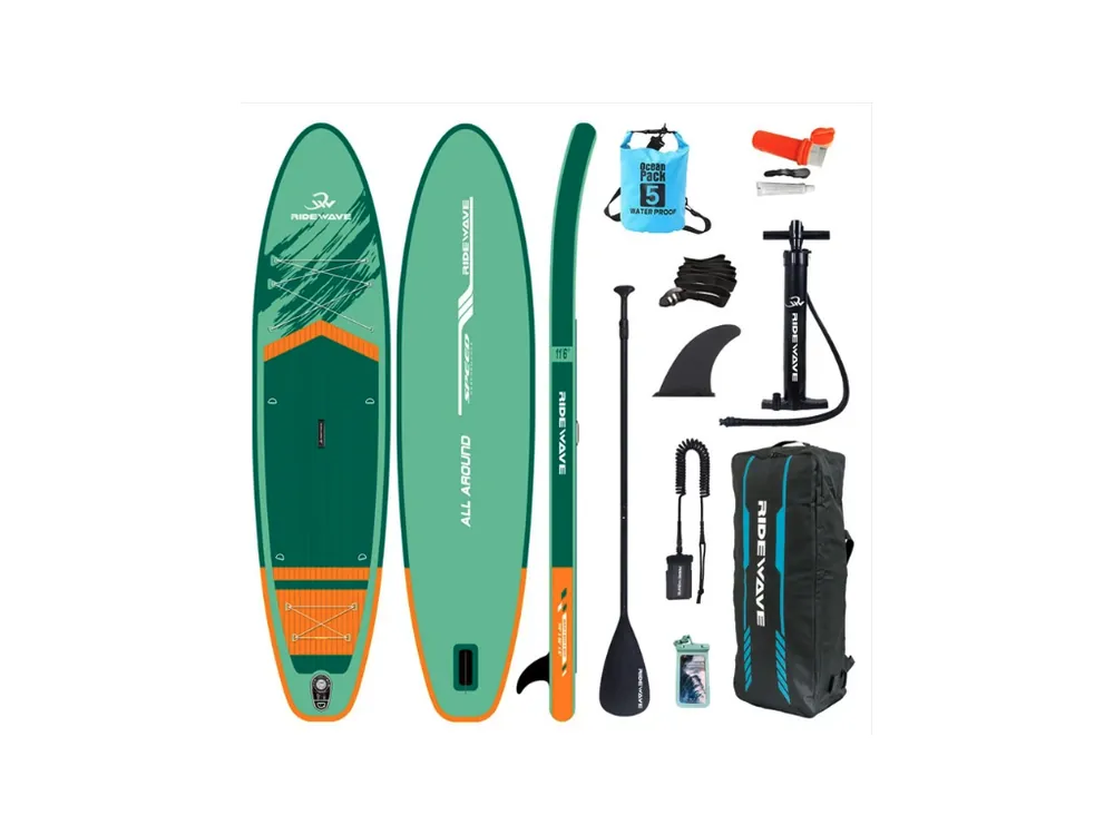 RIDEWAWE AEROFLOW AllRound Paddleboard 10'6" GREEN Ověřený