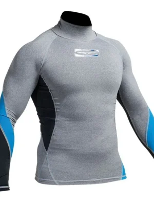 Must-Have Pánské lycrové tričko GUL Xola - dlouhý rukáv, modrošedá