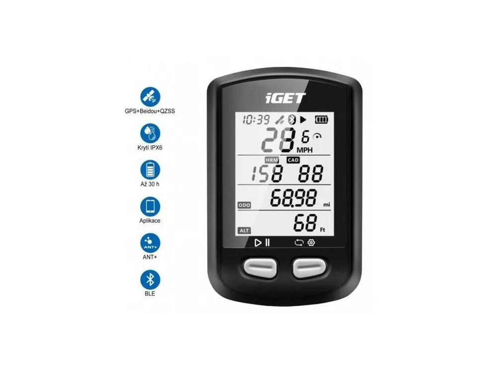Sezónní Sleva GPS Cycling Computer iGET C200