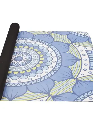 YATE Yoga Mat přírodní guma - vzor B 1 mm modrozelená Horká Nabídka