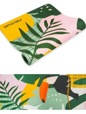 Levný Spokey HOME JUNGLE Semišová jóga podložka, 183 x 61 x 0,4 cm