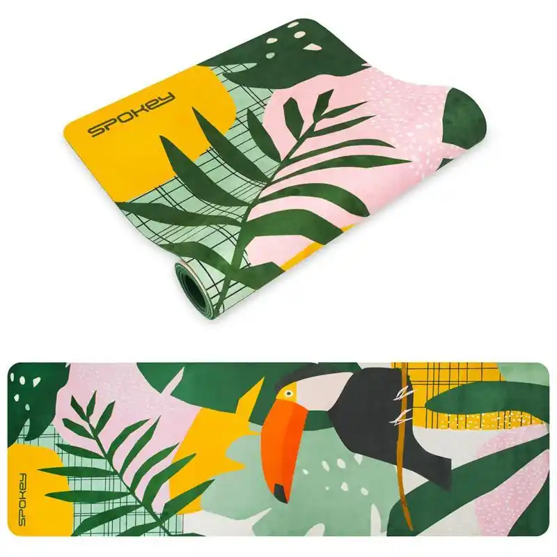 Levný Spokey HOME JUNGLE Semišová jóga podložka, 183 x 61 x 0,4 cm