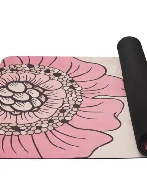 YATE Yoga Mat přírodní guma - vzor F 4 mm - béžová Super Cena