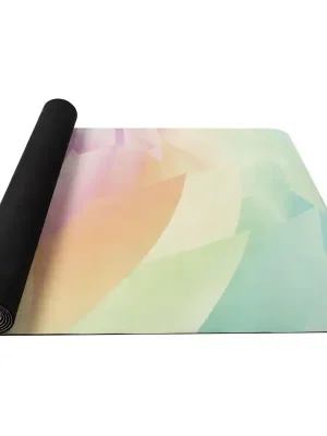 YATE Yoga mat přírodní guma, vzor P, 4 mm - duhová Horká Nabídka