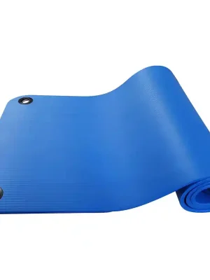 Cenový Hit YATE Podložka fitness NBR s dvěma otvory na zavěšení 183×61×1cm - modrá
