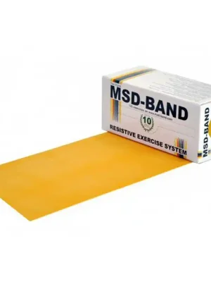 MSD BAND MSD-BAND Cvičební pás Latex Free, 5.5m měkký, žlutý (krabička) Vrácení Zdarma