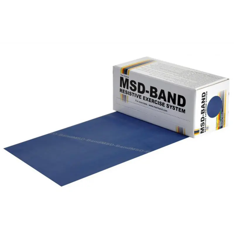 Aktuální MSD BAND MSD-BAND Cvičební pás Latex Free, 5.5m extra tuhý, modrý (krabička)