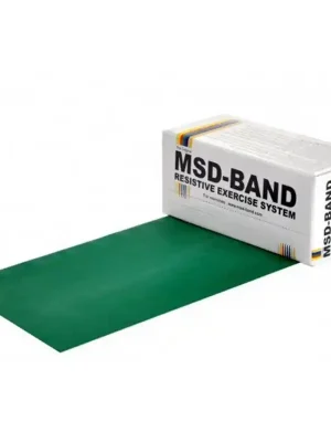 MSD BAND MSD-BAND Cvičební pás, 5.5m tuhý, zelený (krabička) Omezená Nabídka
