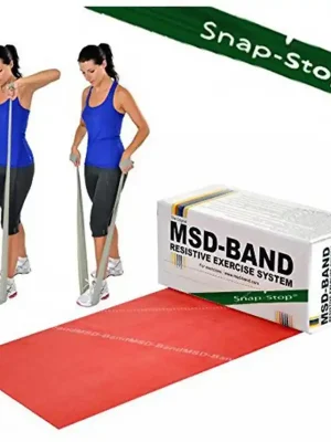 Oblíbený MSD BAND MSD-BAND Cvičební pás Latex Free, 5.5m střední, červený (krabička)