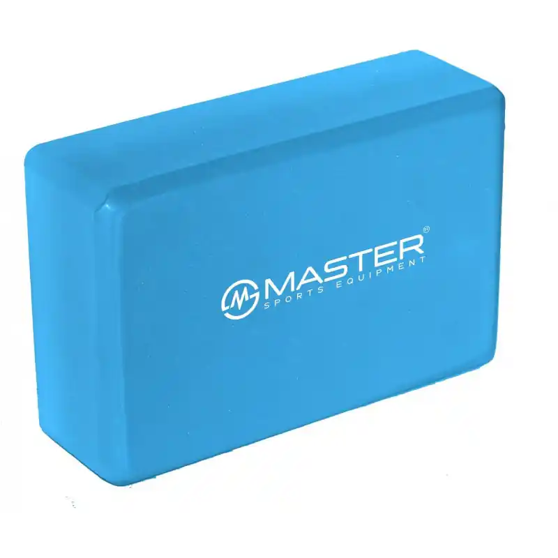 Originální Jóga kostka MASTER Yoga Block 23 x 15 x 7,5 cm - modrá