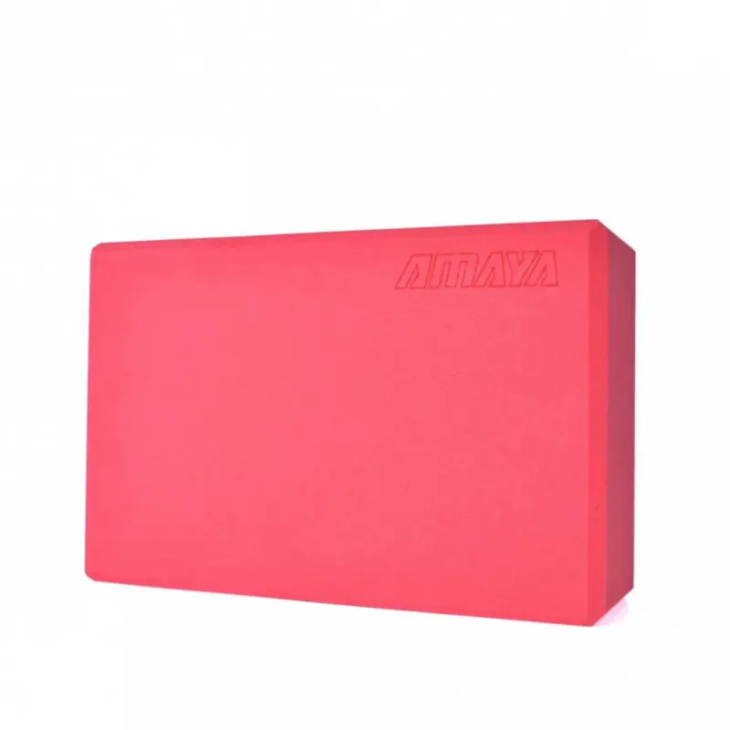 Zlevněný AMAYA Yoga brick - pěnový blok, červená