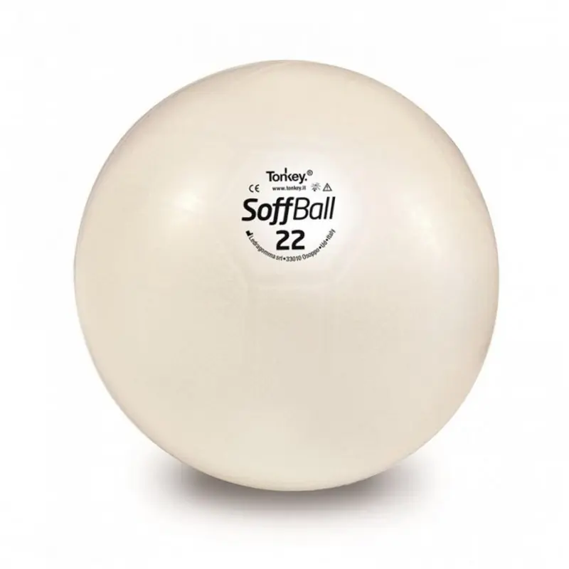 Hit Sezóny LEDRAGOMMA TONKEY SOFFBALL Maxafe míč 22 cm, smetanová